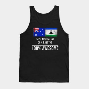 50% Australian 50% Basotho 100% Awesome - Gift for Basotho Heritage From Lesotho Tank Top